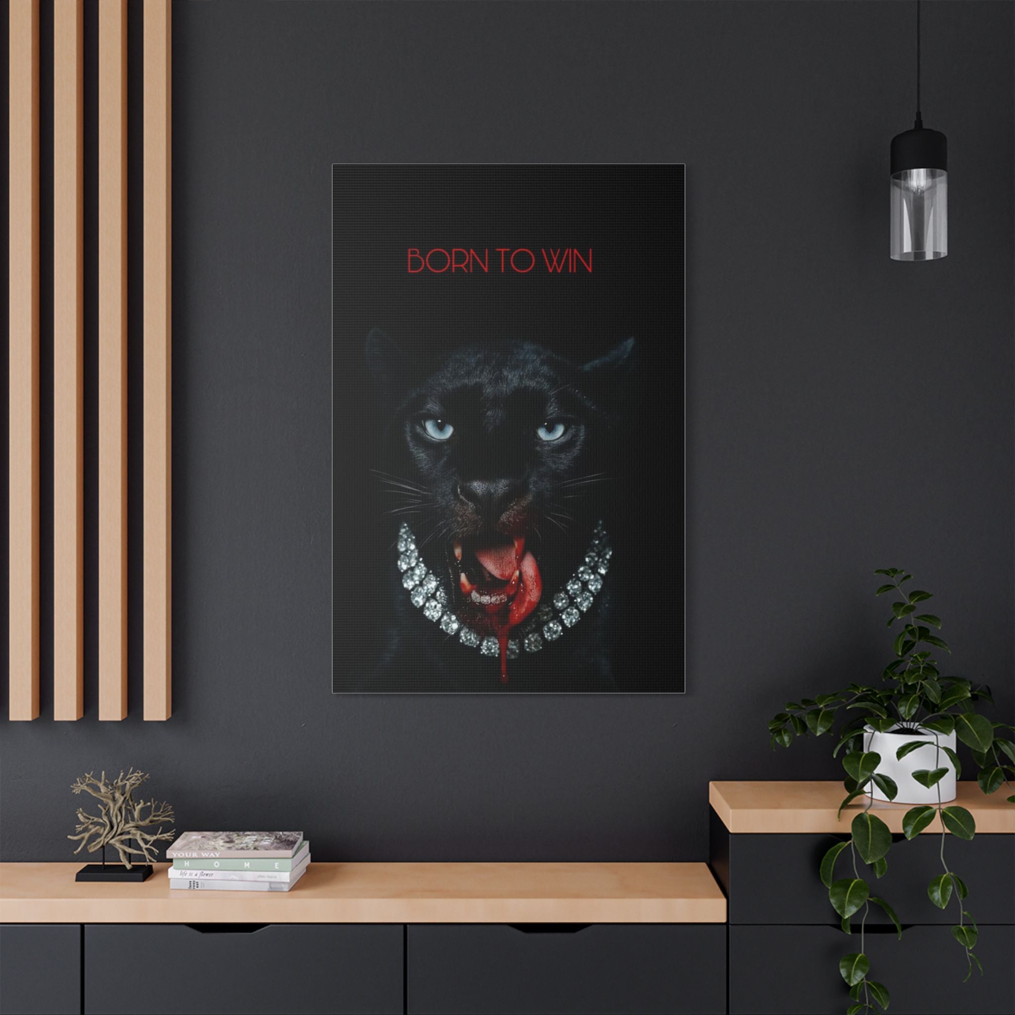 Born to Win - Black Panther Canvas