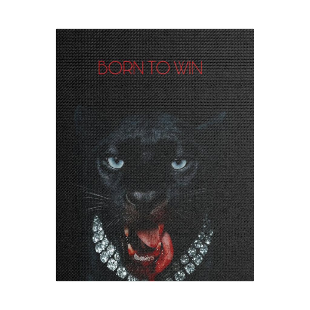 Born to Win - Black Panther Canvas